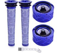 V6 Replacement for Dyson Absolute Total Clean Cordless Stick Vacuum, 2 Pack Post HEPA Filters and 2 Pack Pre Filters, Replaces Part 965661-01 and 966741-01