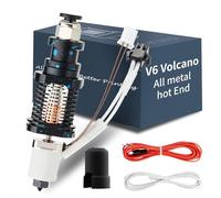 V6 Volcano Ceramic Hotend High-Flow: Compatible with E3D V6 vulcano/Voron2.4/Prusa I3 MK3/MK3S/Titanium Extruder/Phaetus Dragonfly Hotend, Fast Heating, 500°C High Temperature/All Metal, from