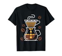 V60 Dripper Pour Over Coffee Illustration Hario Specialty T-Shirt
