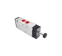 V62C513A-A213J Pilot Operated Solenoid Valve, 5/2 Two Position, Five Way, Single Electronic Control