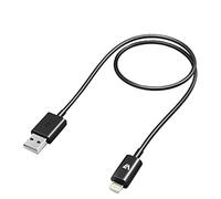 V7 1M Lightning USB 2.0 Cable for iPhone, iPod, iPads and iPad Air, black