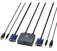 V7 2 Port PS2 to VGA KVM Switch Control two PCs with one keyboard monitor mouse