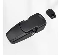 V7-20-111-20 Concealed Cabinet Lock,Electrical Box Hidden Buckle Lock Push Button Switch Zinc Alloy Hardware For Distribution Boxes(black)