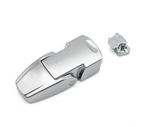 V7-20-111-20 Concealed Cabinet Lock,Electrical Box Hidden Buckle Lock Push Button Switch Zinc Alloy Hardware For Distribution Boxes(Silver)