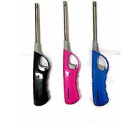 V7® 3 X BBQ Lighter Gas Cooker Oven Stove Clicker Long Lighter Camping Refillable Candle Fire Stem Gas Safety Lock