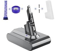 V7 6000mAh Battery Replacement for Dyson Compatible with V7 Absolute,Trigger+, Extra, Fluffy, Mattress, SV11 Vacuum Cleaner Li-ion Battery with Accessories