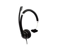 V7 Auricular Deluxe Mono Headset W/MIC VOL CTRL 1.8 m 3.5 mm Black