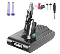V7 Battery Replacement for Dyson, Battery Compatible with Dyson V7 Battery Animal Fluffy Trigger Motorhead Pro Car+Boat Staubsauger SV11 Absolute with Power Display,Filters Screwdriver,Switch lock