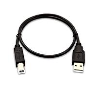 V7 USB A (male) to USB B (male), 0.5 m (1.6 ft) - Black - USB Cables (0.5 m (1.6 ft) - Black, 0.5 m, USB A, USB B, 1.0, 480 Mbps, Black)