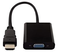 V7 Black Video Adapter Hdmi Male To Vga Female. Cable Length: 0.1 M Connector 1: