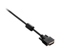 V7 Black Video Cable DVI-D Male to DVI-D Male 2m 6.6ft