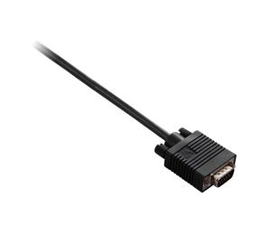 V7 Black Video Cable VGA Male to VGA Male 2m 6.6ft