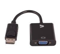V7 CBLDPVGA-1E 10 cm DisplayPort VGA Adapter - Black Displayport to VGA