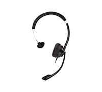 V7 Deluxe HU411 Wired Over-The-Head Mono Headset Black Silver Supra-Aural 3 HU411