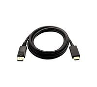 V7 DisplayPort to HDMI 2m Black - Displayport Cables (2m, DisplayPort, HDMI, Male, Male, Copper)