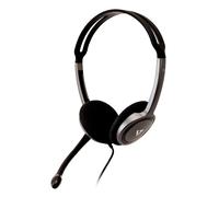 V7 HA212 Lightweight Stereo Headset with Microphone - Black & Grey