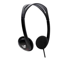 V7 HA300-2EP Lightweight Stereo Headset 3.5mm - Black