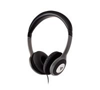 V7 HA520 Deluxe Stereo Headphones with Volume Control - Black & Grey Deluxe with