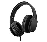 V7 HA701-3NP Over-Ear Headphones with Microphone and Volume Control, Foldable, Call Answering for Cellphones, Tablets, Smartphones, Laptop Computer, PC, Black