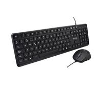 V7 Keyboard and Mouse CKU350ES Black QWERTY Spanish