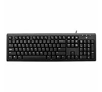 V7 KU200GS-DE Wired Keyboard, Black German QWERTZ Layout, TUV-GS
