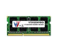 V7 Memory RAM Memory Module for Laptops 2 GB / 1066 MHz / CL7 / SODIMM / 204-Pin / DDR3