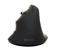 V7 MW400L Left Hand 2.4Ghz Vertical Ergonomic Mouse - Black - Wireless Connectivity - USB Interface
