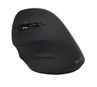 V7 MW400L Left Hand 2.4Ghz Vertical Ergonomic Mouse - Black - Wireless Connectivity - USB Interface