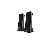 V7 Speakers Subwoofers & Accessories USB 2.0 Stereo Speaker (SP2500-USB-6N), Black