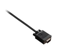 V7 Standard VGA Video Cable 6ft (M/M) for Connecting VGA equipped PC or Laptop to Monitor, TV or Projector (V7N2VGA-06F-BLK) - Black