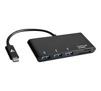 V7 V7UC3U-HUB-BLK-1E USB-C male to 5-in-1 female Hub Black