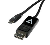 V7 V7UCDP-2M cable gender changer USB Type-C 3.2 Gen 1 DisplayPort Black