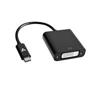 V7 V7UCDVI-BLK-1E USB-C male to DVI-D female Adapter Black