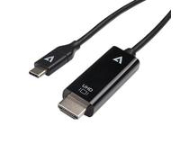 V7 USB-C to HDMI Cable 1M Black CA65850- you get 8