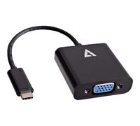 V7 V7UCVGA-BLK-1E USB-C male to VGA female Adapter Black