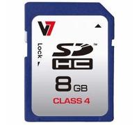 V7 VASDH8GCL4R-2E - SD CARD 8GB SDHC CL4 - RETAIL