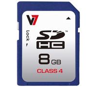 V7 VASDH8GCL4R-2E V7 SDHC Memory Card 8GB Class 4 - Blue