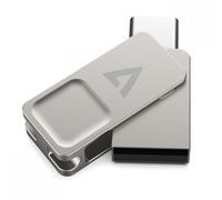 V7 VF3128GTC USB flash drive 128 GB USB Type-A / USB Type-C 3.2 Gen 1