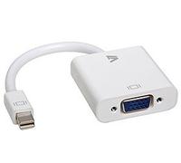 V7 White Video Adapter Mini DisplayPort Male to VGA Female