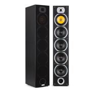 V7B 4-way Bass Reflex Tower Speakers 440W Detachable Front Panel Black