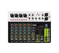 V8 DJ Audio Interface Mixing Console Bluetooth Record PC 48V Phantom Power Delay Repaeat Effect