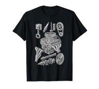 V8 Engine Anatomy Automotive Mechanic T-Shirt