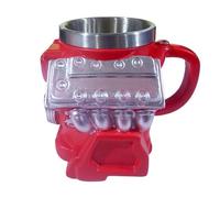 V8 Engine Coffee Mug, Resin V8 Engine Mug, Retro Car Engines Mechanic Mugs Coffee Cup with Insulated Handle, Creatively Automotive Motor Engines Coffees Drinking Cup, for Car Lovers Gift
