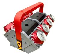 V8 Engine Cooler Tray, Portable & Easy Assembly with Ice Compartment, Creative Organizer for Drinks at Camping, BBQ, Tailgate Parties, Desk Storage (29.6 x 21.8 x 21.3cm)