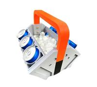 V8 Engine Cooler Tray, Portable & Easy Assembly with Ice Compartment, Creative Organizer for Drinks at Camping, BBQ, Tailgate Parties, Desk Storage (29.6 x 21.8 x 21.3cm)