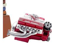 V8 Engine Model - DIY Mechanical Display Piece, Novelty Toys for Son, Teens, Men, Boys Family, Friends, Youth Girls Learning Daughter, 250+ Pieces STEM Assembly Kit, Desktop, Gray