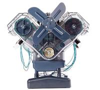 V8 Engine Model Kits,Scientific Experiment Education Model, Car Engine Model Assemble Model, for Teaching, Tech Enthusiast