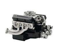 V8 Engine Model, Metal Resin US Style Display Piece Novelty Educational Craft Learning Tool for Desk, Office, Workshop, Home, Decoration, Collectible