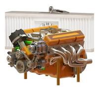 V8 Engine Model,Metal V8 Engine Display - Educational And Scientific Toys for Youth Son Class Teens Boys Friends Women Daughter Learning Home Girls Family