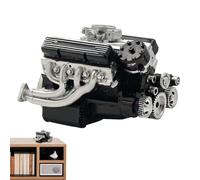 V8 Engine Model - Realistic Mechanical Engineering Toy, Full Size Car Engine Building Kit, STEM Assembly Learning Game, Decorative Educational Display For Adult Collection Office Desk